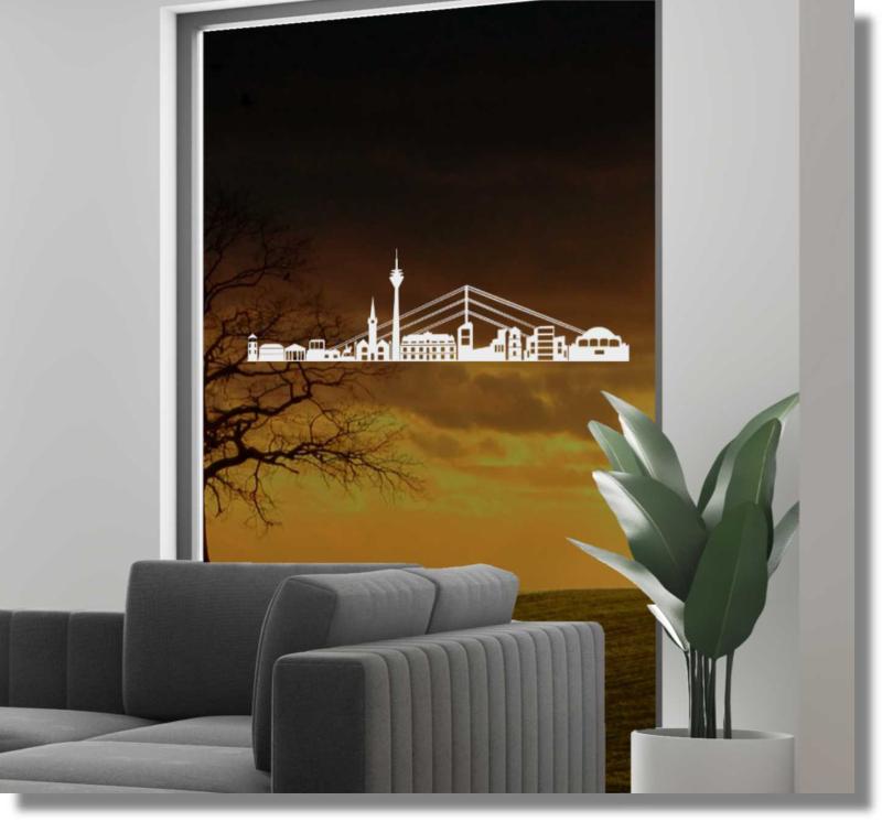 Fenstertattoo Fensterdekorfolie Düsseldorf Skyline 4010 4011 4012 Fenstertattoo Fensterdekorfolie Düsseldorf Skyline 4010 4011 4012